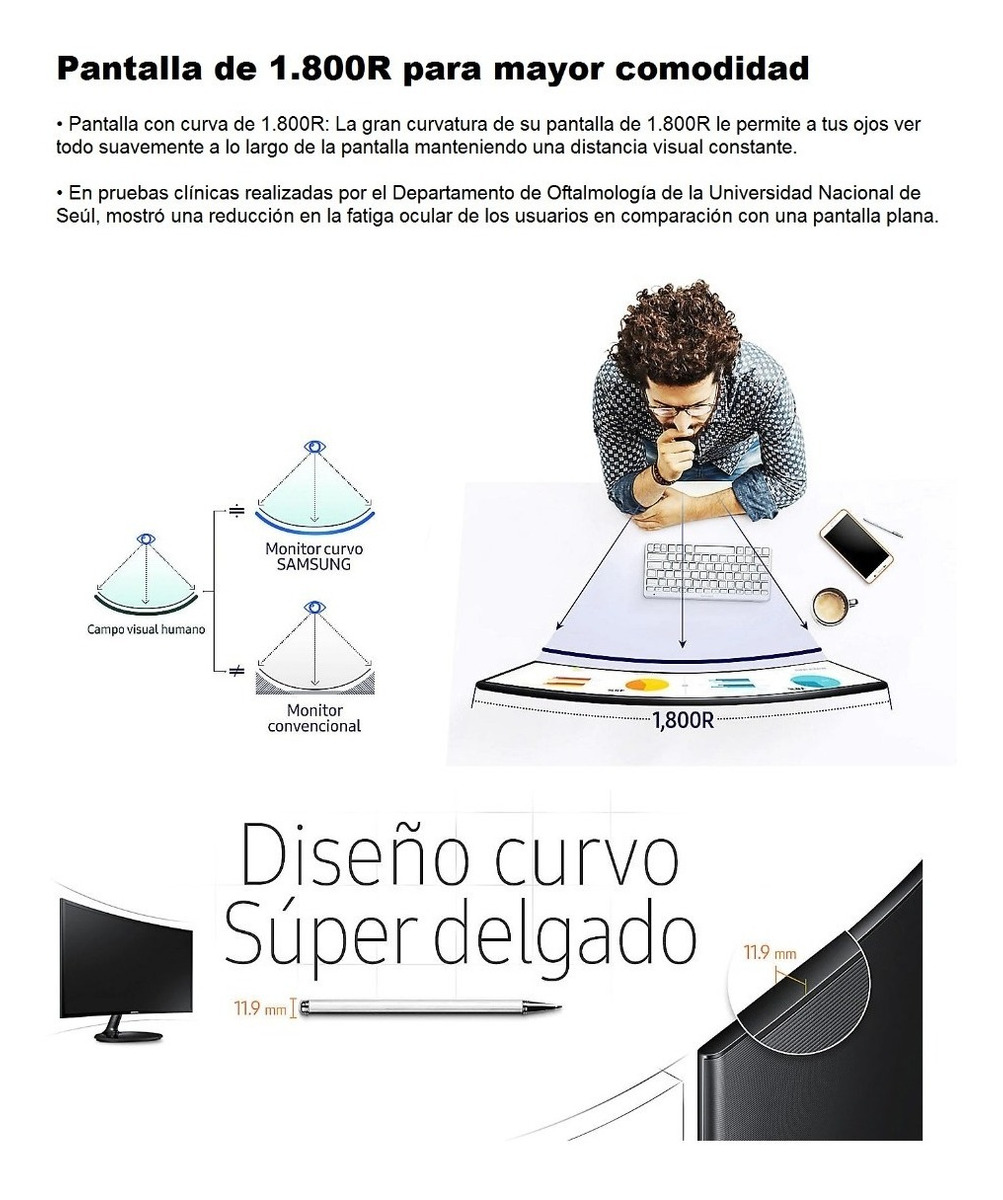 DIMM  Tienda eCommerce en Uruguay líder en Electrodomésticos, Celulares e  Informática. Monitor Curvo SAMSUNG LC24F390FHLXZX 24 Pulgadas