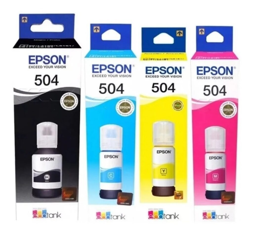 Tinta Epson L4150 L4160 L6161 504 Original Pack X4 Backup Backup Uy 6322