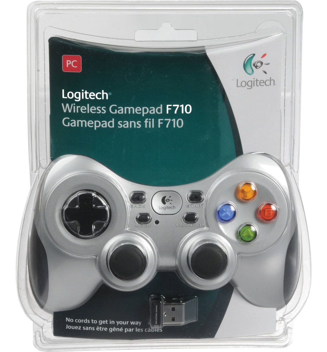 Joystick Gamepad Pc Inalambrico Logitech F710 Vibracion Gtia